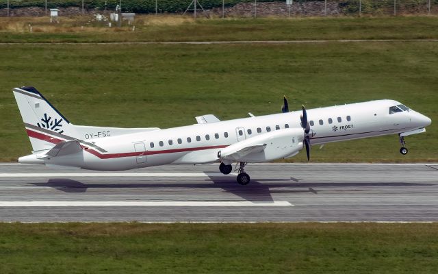 Saab 2000 (OY-FSC) - Frost Aero (FRO) Saab 2000 operating for Blue Islands (BCI)