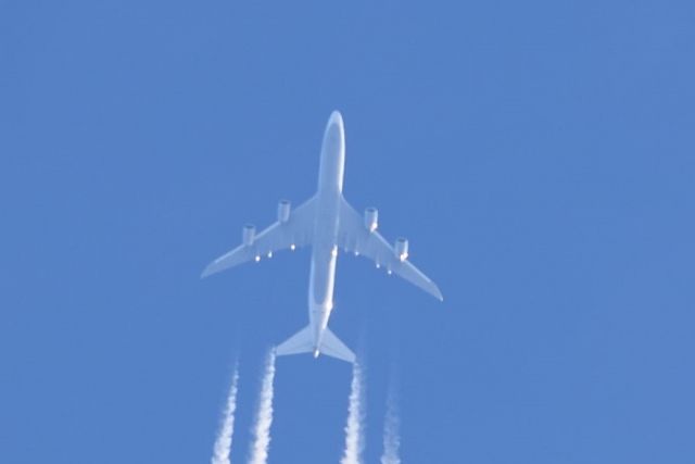 BOEING 747-8 (D-ABYF) - DLH400 routing Franfurt to New York/JFK at FL340 over Northern Ireland at 1130 on 15 March 2015