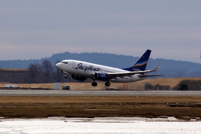 Boeing 737-700 (VQ-BGH) - Yakutia Airlines B737-700 operating flight SXA2292 made a rare appearance in BOS on 2/24/22 before heading to Nashville (BNA) probably to be stored, retired or sold.