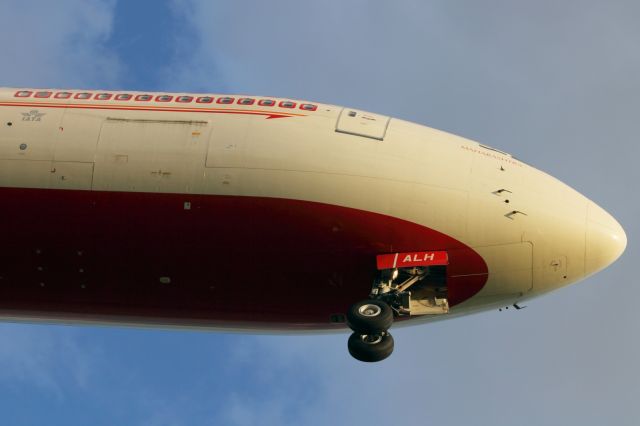 Boeing 777-200 — - Air India B777-300ER, approaching runway 027L at LHR.