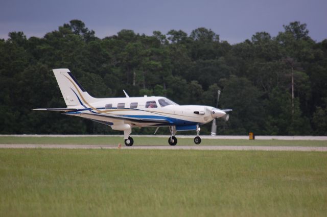 Piper Malibu Meridian (N827CM) - Taking off on 19 at Lone Star.