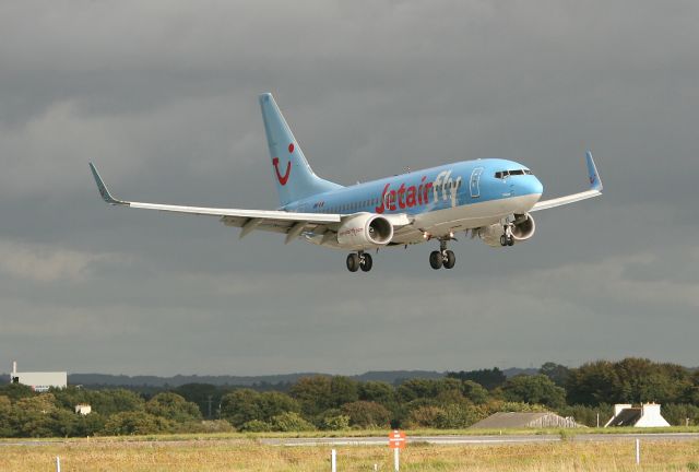 OO-JAR — - Jetairfly Boing 737-7K5(WL), Brest-Guipavas airport (LFRB-BES)