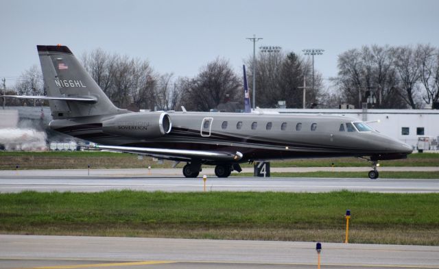 Cessna Citation Sovereign (N166HL) - Photo Taken April 2019