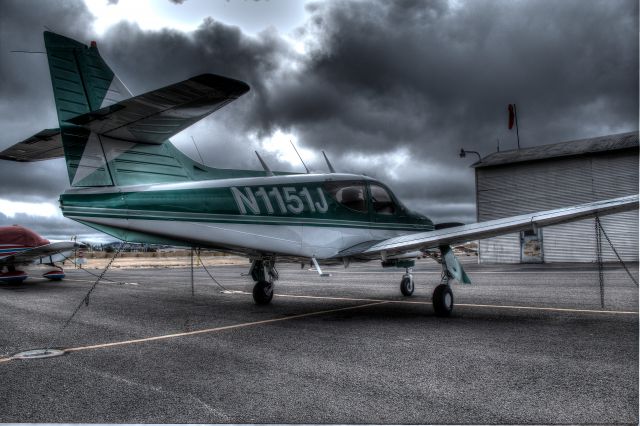 Rockwell Commander 114 (N1151J) - Cloudy morning at Oakland Airports North Field. Oakland, California.