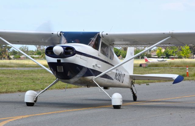 Cessna 170 (N2801C) - Classic 1954 Cessna 170 taxing out for departure at Reid Hillview Airport, San Jose, CA.