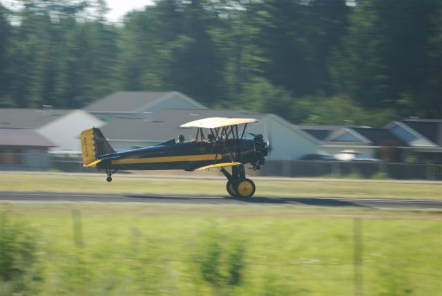 Boeing PT-17 Kaydet (N6101H) - Beautiful Stearman C3 taking off at Sandpoint