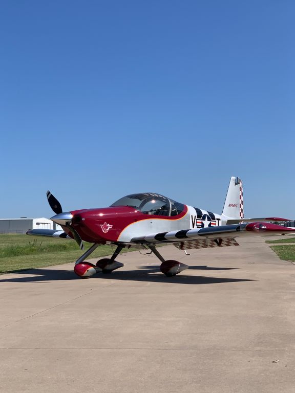 Vans RV-14 (N144VT) - Coming out of the Paint Shop