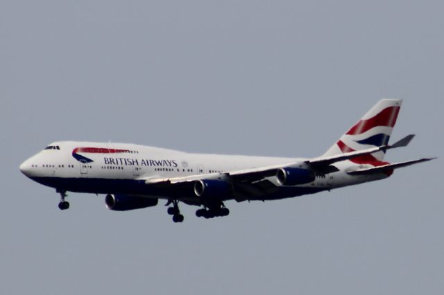 Boeing 747-400 (G-CIVX) - Taken today on a hot spring Saturday. Sorry for the Haze