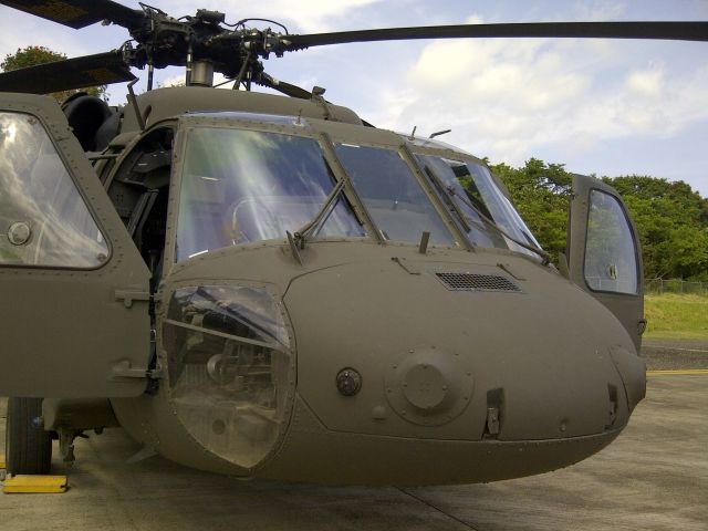 — — - BlackHawk Helicopter parking @Ramp -> Puerto Plata Intl. Airport.