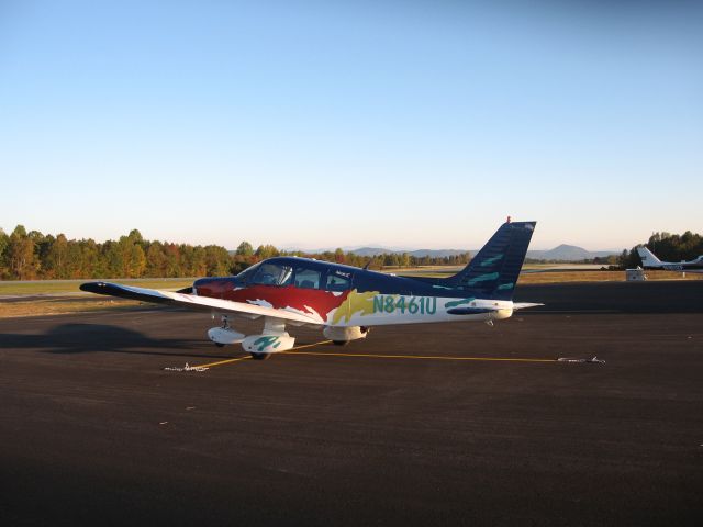 Piper Cherokee (N8461U) - Early flight home in Toccoa GA, early fall