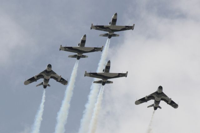 BL-ACK — - Black Diamond Jet Team performing at the 2012 Florida International Airshow