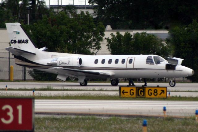 Cessna Citation II (C6-MAS) - Seen here on 28-Nov-17.