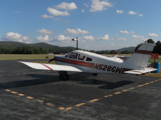 Piper Cherokee (N5286W) - Leo Monea's Cherokee at Springfield Airport, VT, September, 2011.