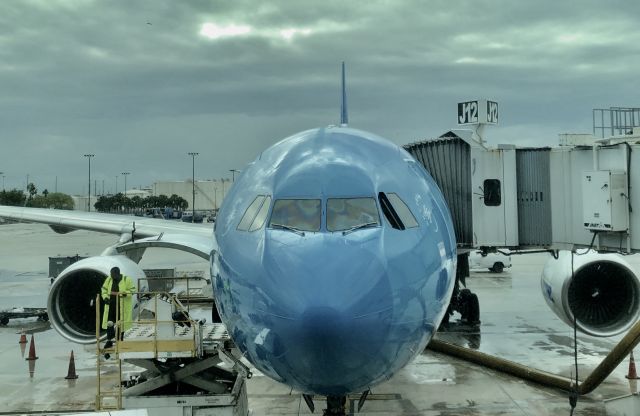 Airbus A330-200 (LV-FNK) - Aeropuerto Internacional de Miami. Momentos previos al embarque con destino   Aeropuerto Ezeiza  Ministro Pistarini - Buenos Aires - Argentina