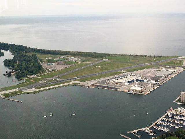 de Havilland Dash 8-200 — - Overview of Toronto City Centre viewed from the CN Tower.