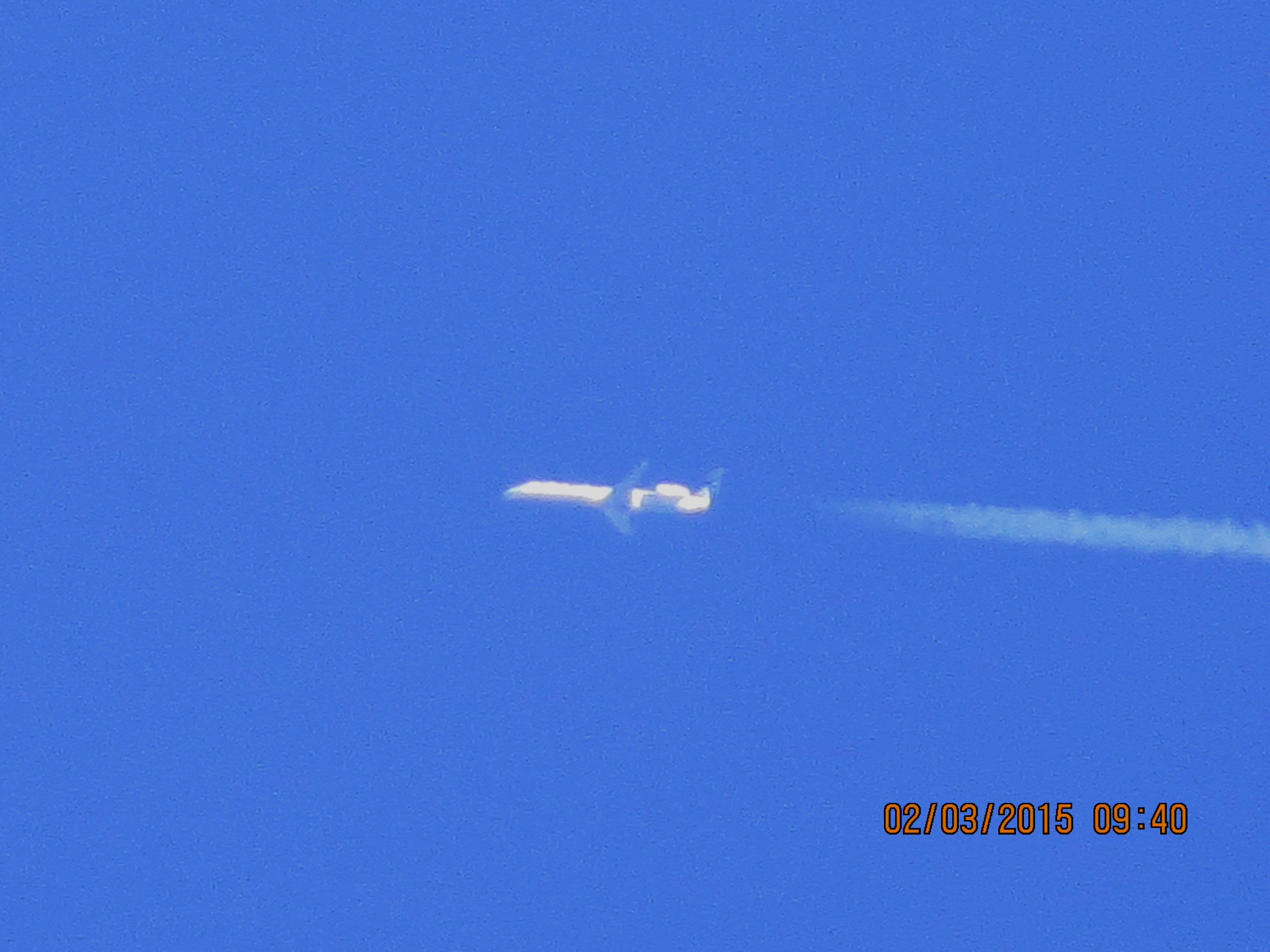 Embraer EMB-145XR (N11181) - Express Jet flight 6077 from TYS to DEN over Southeastern Kansas at 36,000 feet.