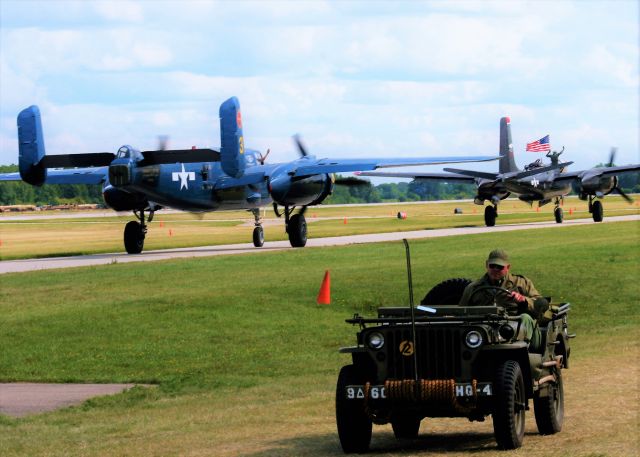 — — - Medium Bombers & Jeep.....B-25 & A-26