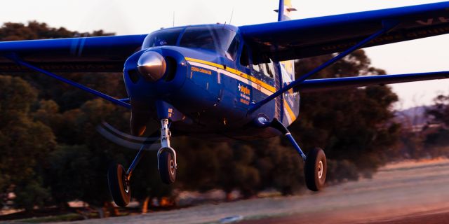 Cessna Caravan (VH-NMV) - Takeoff just before sunset.