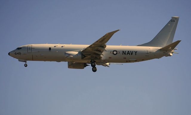 Boeing 737-800 — - US Navy P-8 Poseidon performing Touch-N-Go's at Myrtle Beach International (KMYR) on 1/9/2020.