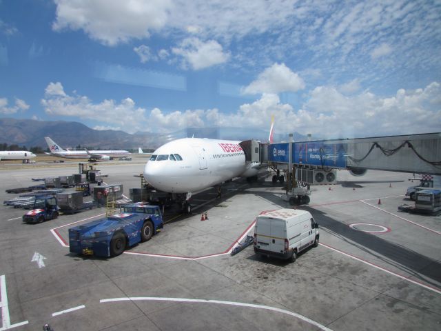 Airbus A340-600 (EC-LEV) - Aircraft name is Isaac Albéniz