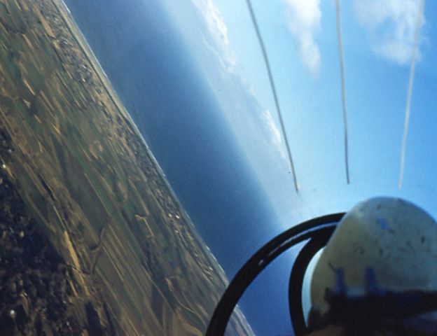 — — - Dad Flying Lockheed T-33A, 1956