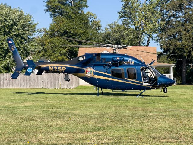 Bell 429 GlobalRanger (N2SP) - Delaware State Police (Trooper 4) awaiting its trauma patient to make its way to Christiana Hospital.