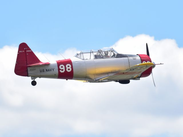 North American T-6 Texan (N26808) - At a WWII airshow at Reading Regional Airport, 2024