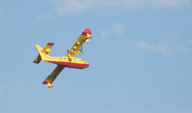 Piper Cherokee Arrow (N247) - Into the fire at Coyote Hills Fullerton.  From my home in Whittier.