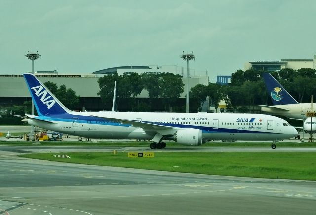 Boeing 787-9 Dreamliner (JA882A) - Taxing at SIN (2016/11/05)