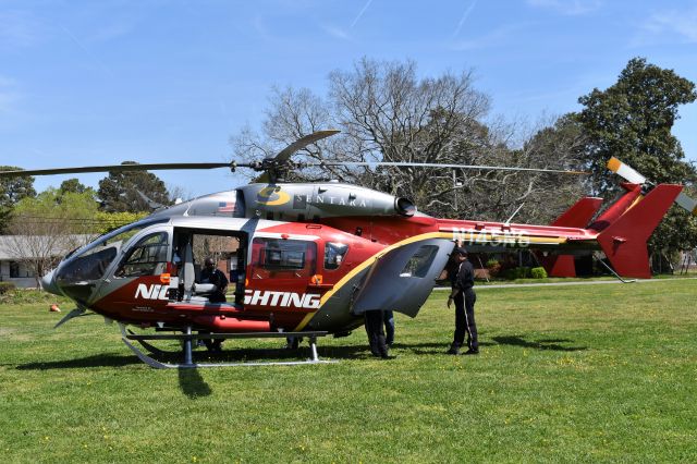 KAWASAKI EC-145 (N145NG) - Visiting the Norfolk Fire Training Center. Norfolk, VA