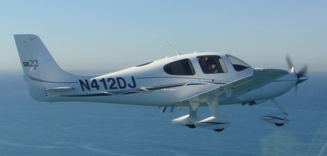 Cirrus SR-22 (N412DJ) - Over the Pacific Ocean off the coast of San Diego