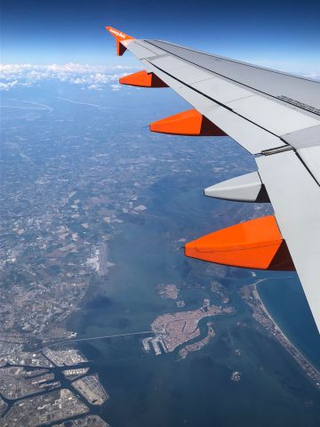 Airbus A319 (OE-LKK) - View of Venice, Italy, from 37K ft en route from EHAM to LDSP.