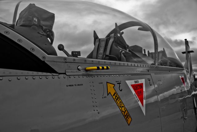 HAWKER DE HAVILLAND PC-9 (N262) - Close up on the cockpit of PC-9 serving with the Irish Air Corps