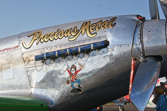 North American P-51 Mustang — - P-51 Precious Metal at the Gathering Of Mustang Air Show 9-29-2007