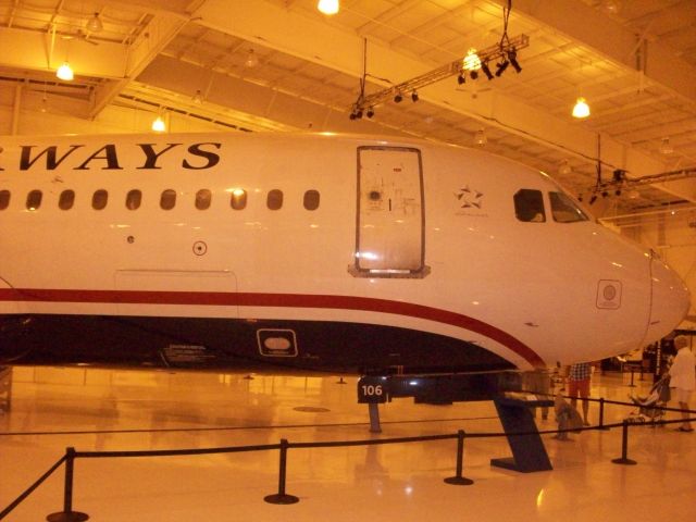 Airbus A320 (N106US) - Miracle on the Hudson A320 at the Carolinas Aviation Museum, Charlotte, NC.