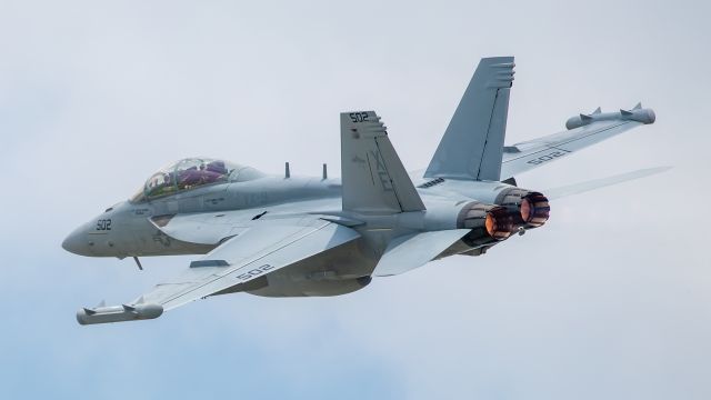 N502 — - The Boeing EA-18G Growler is an American carrier-based electronic warfare aircraft, a specialized version of the two-seat F/A-18F Super Hornet. 