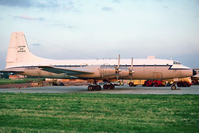 9U-BAD — - Danny Tanner Collection pic at Gatwick 18 8 1977. Bristol Britannia Cn 253 13454.