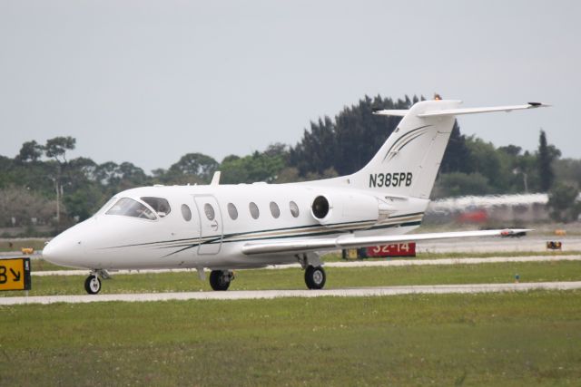 Beechcraft Beechjet (N385PB) - Beechcraft Beechjet (N385PB) arrives at Sarasota-Bradenton International Airport following a flight from Cleveland-Hopkins Airport