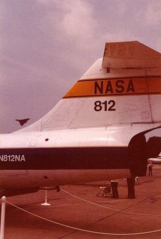 Canadair CL-201 Starfighter (N812NA) - Tail markings on a NASA F-104 at Carswell AFB open house and air show