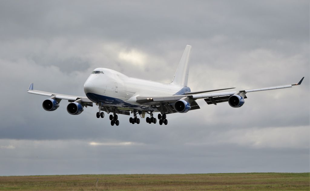 Boeing 747-400 (A6-GGP) - dubai air wing b747-412f a6-ggp landing at shannon 20/10/19.