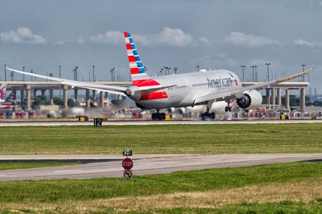 Boeing 787-8 — - Didnt stop at the stop sign