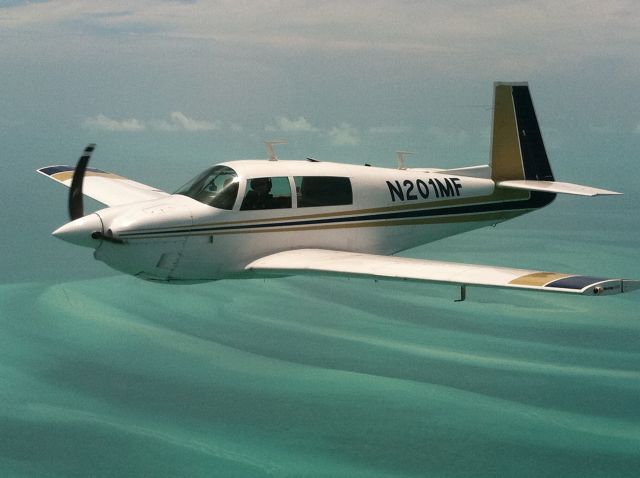 Mooney M-20 (N201MF) - My buddy and I were in formation, and we switched cameras to get good shots of each other's aircraft.