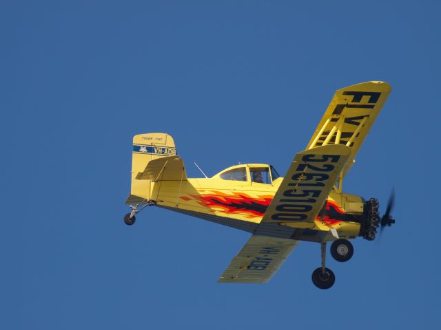 VH-ADB — - This Grumman G-164A in flight at Point Lonsdale (Vic) Australia. Camera Olympus E-3, focal length 313 mm, F/11 at ISO 200.