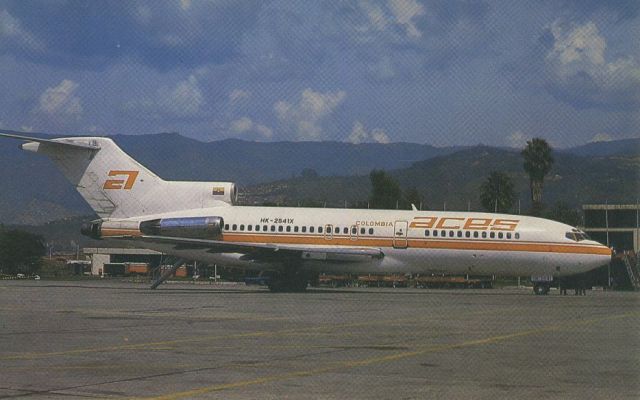 BOEING 727-200 (HK-2541X) - SCANNED FROM POSTCARDbr /ACES COLOMBIA