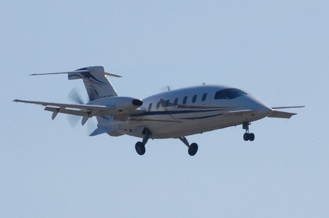 Piaggio P.180 Avanti (N109SL) - Avantair Piaggio on short final.