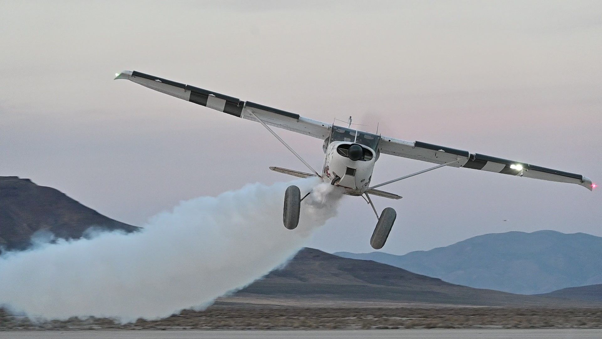 Cessna 175 Skylark (N7100M) - IFR smoke pass at High Sierra