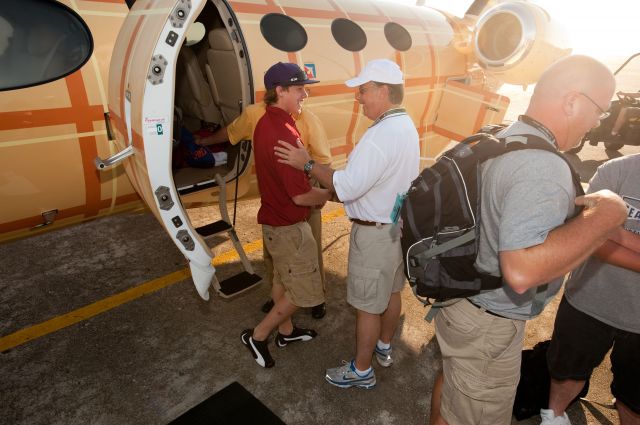 CSOA — - Cessna Special Olympics Airlift 2010 - http://flightaware.com/airlift/ - Airlift and Athletes arriving in Lincoln, Nebrasks on July 17, 2010.  Photos Courtesy Cessna Aircraft Company