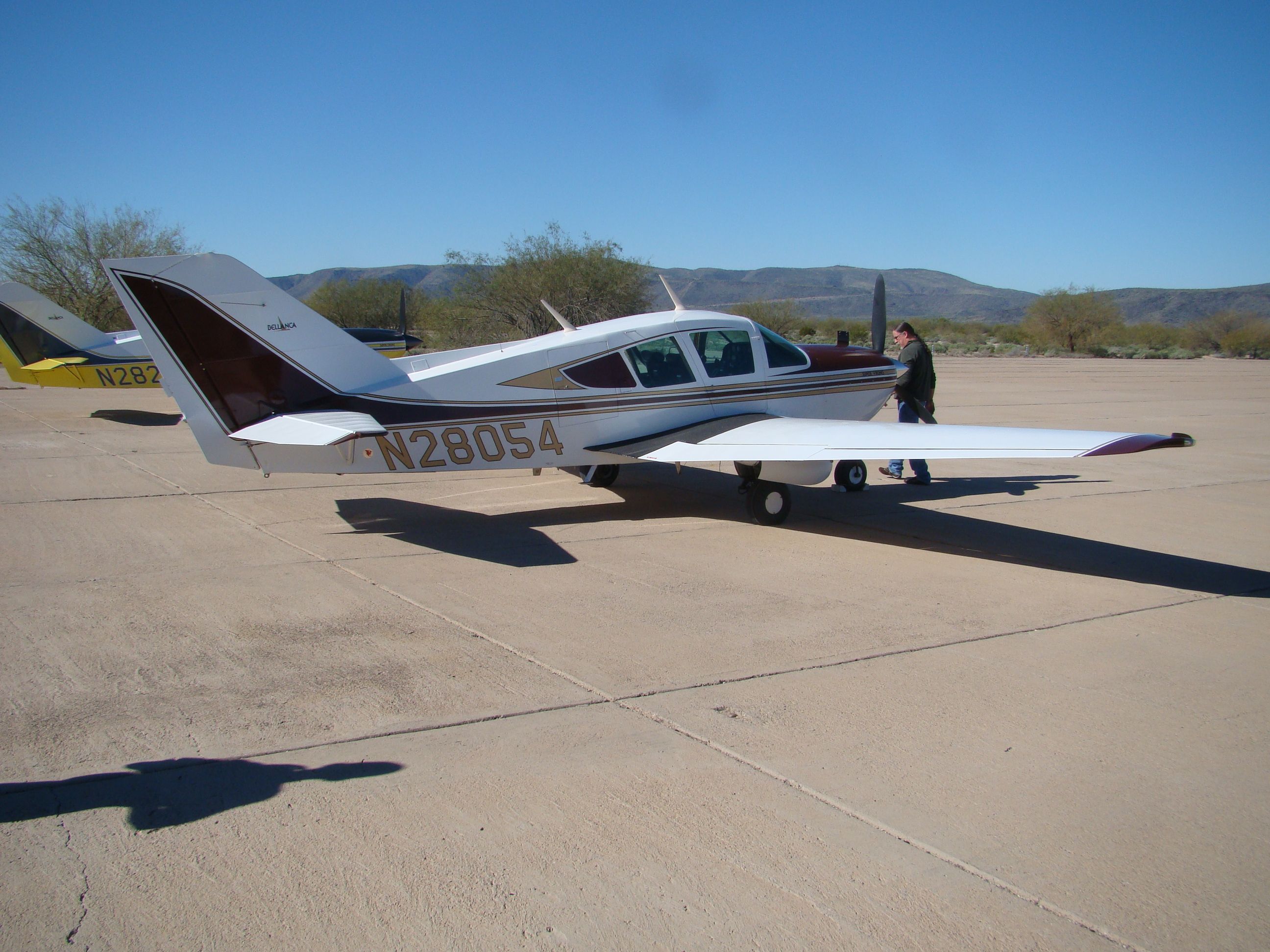 BELLANCA Viking (N28054) - On the ramp at Marcus AZ