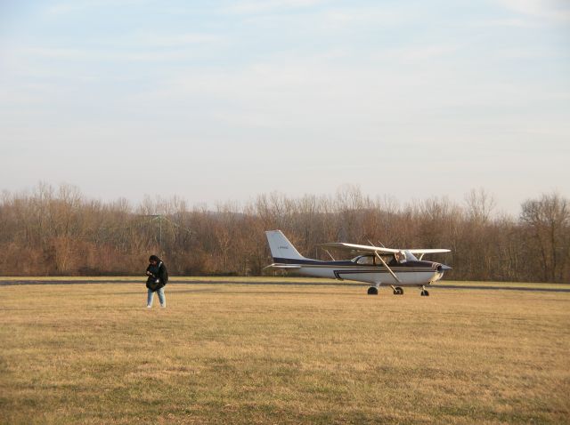 Cessna Skyhawk (N7640G) - First Solo...flight instructor walks away as student prepares to taxi for first solo.