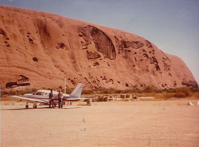 Cessna 206 Stationair (VH-KGP) - PA28R at Uluru Central Australia April 2004.br /Airport has now been relocated